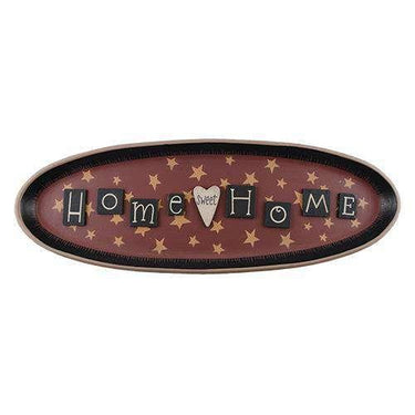 Home Sweet Home Oval Tray - The Fox Decor